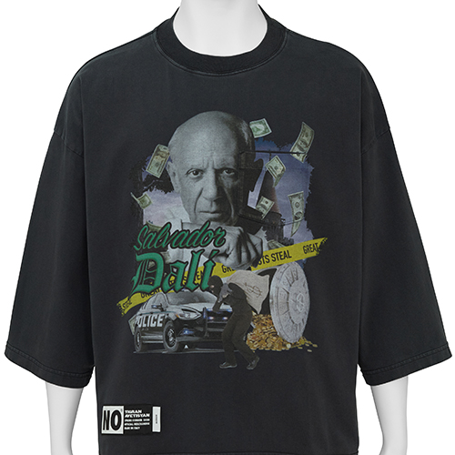 CROPPED TEE [ PABLO PICASSO ] BLACK