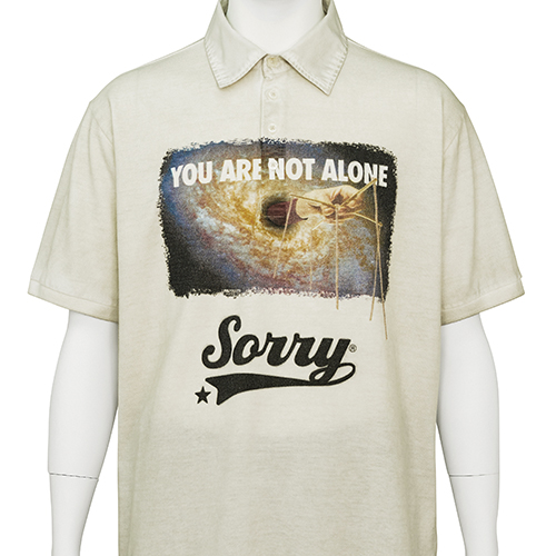 POLO SHIRT [ YOU ARE NOT ALONE ] BEIGE