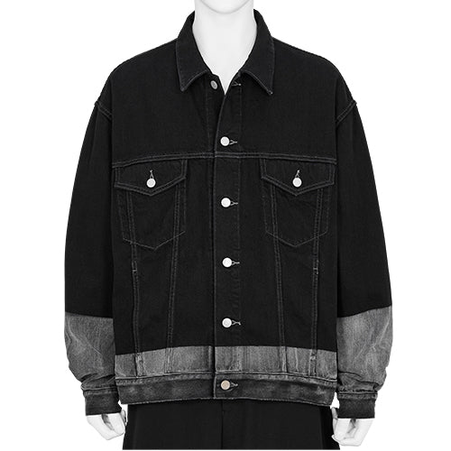 送料無料 BLACK TRUCKER DENIM PROCESSED LASER - TOPS - YOKE(ヨーク) ジャケット・アウター