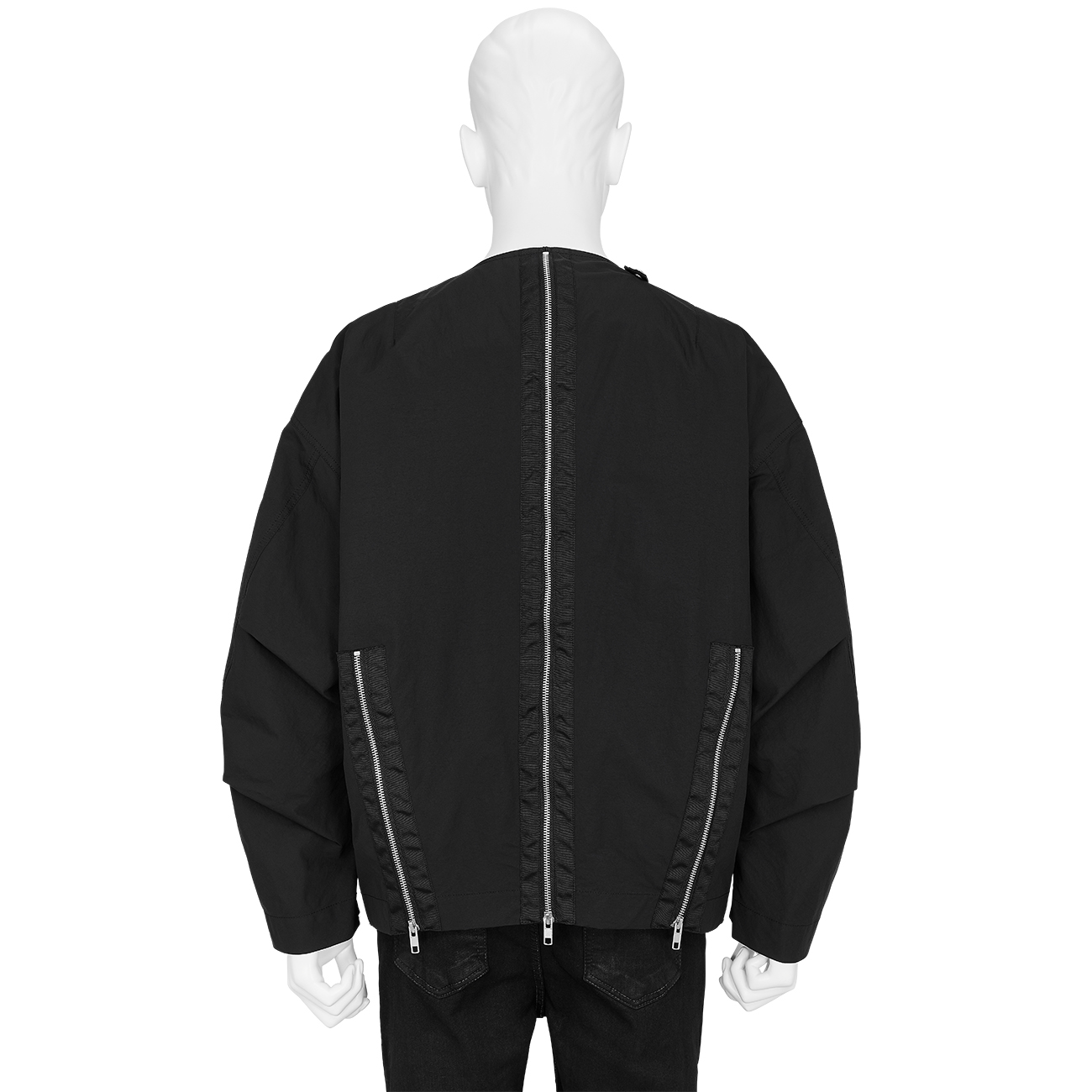 SS ZIP BLOUSON BLACK   ALMOSTBLACK オールモストブラック