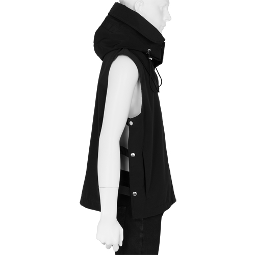 23SS HOOD VEST BLACK