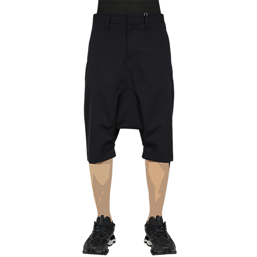 SARROUEL HALF PANTS NAVY