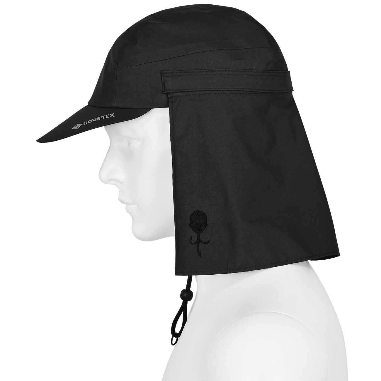 GORE-TEX CAP BLACK - D-VEC×ALMOSTBLACK (ディーベック×オールモスト