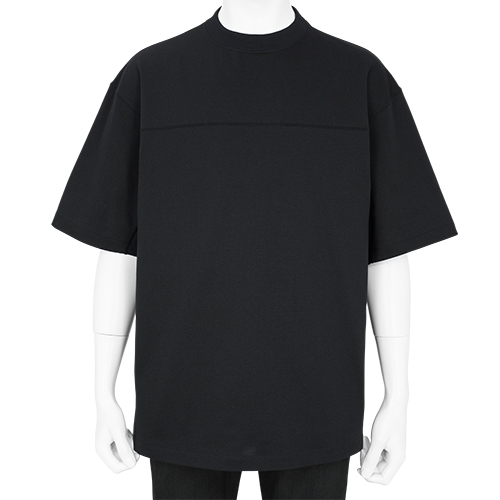 COTTON PLATING T-SHIRT BLACK