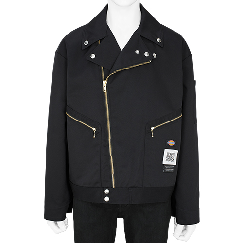 DICKIES COLLABORATION RIDERS JACKET BLACK