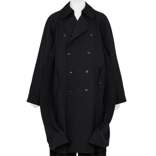 DESIGN TRENCH COAT BLACK