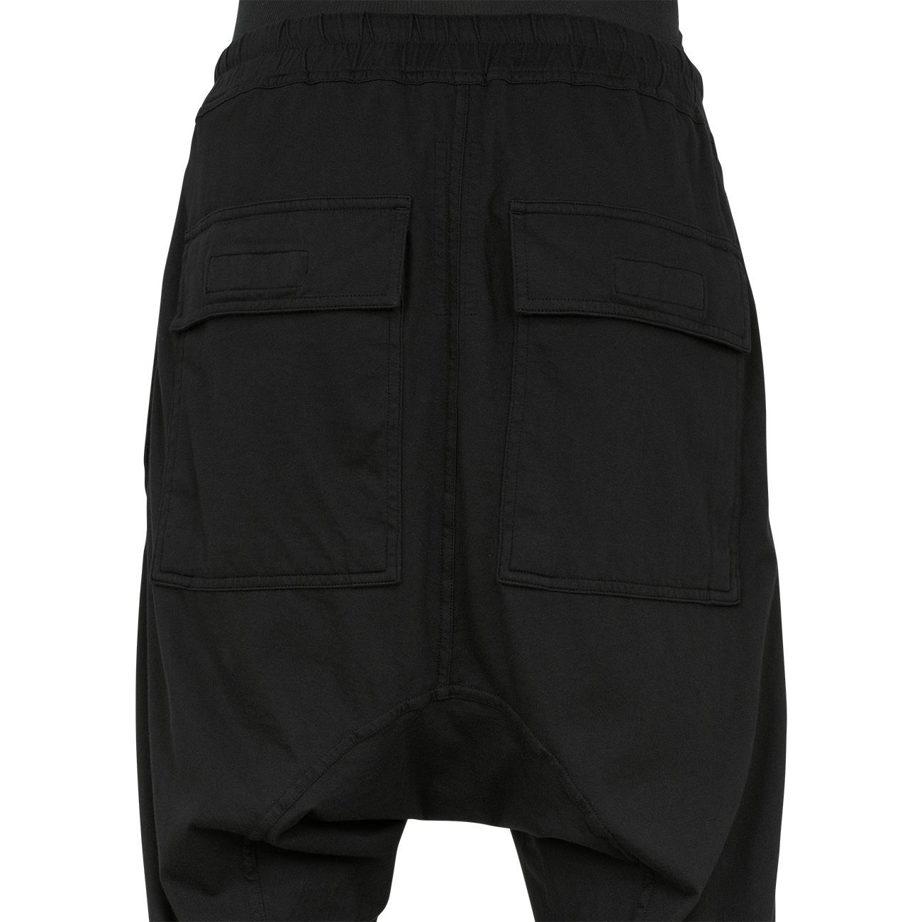 CARGO CROPPED PANTS BLACK - RICK OWENS DRKSHDW (リック オウエンス