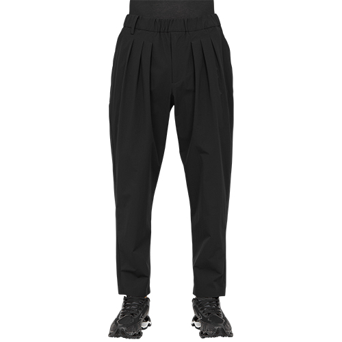 4WAY STRETCHED 3TUCKED PANT BLACK