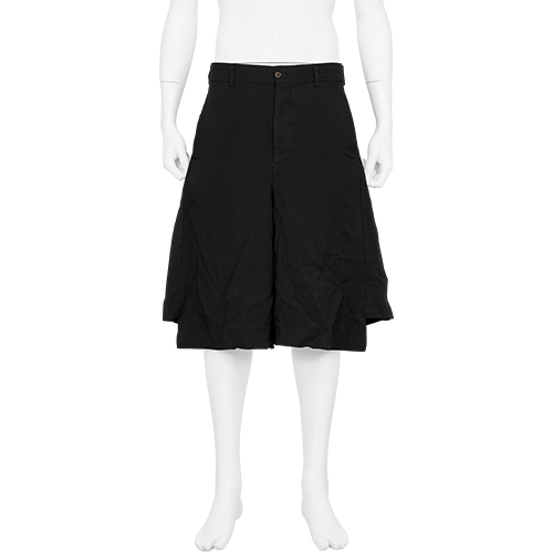 POLYESTER SHORTS BLACK