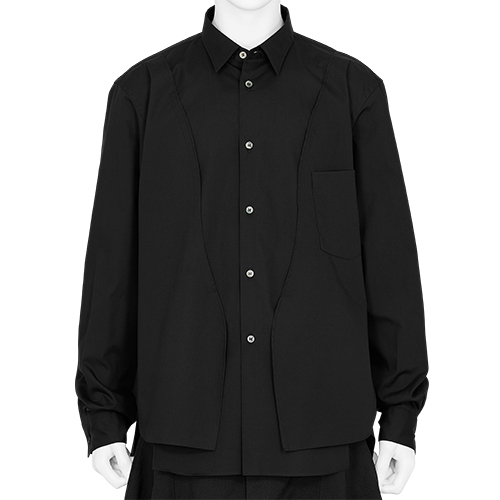 PANEL SHIRT BLACK