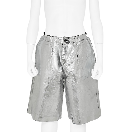 SHORTS with PRINT SILVER