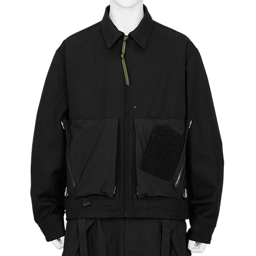 J121A-KI COTTON JACKET BLACK