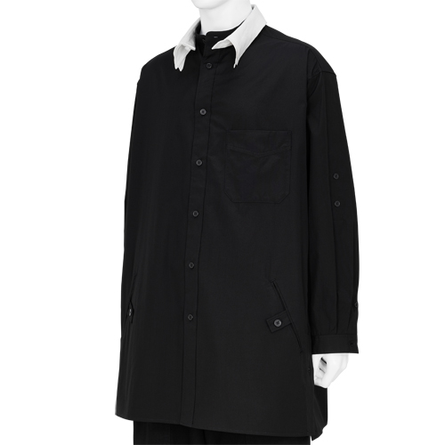 TRIPLE COLLAR SHIRT BLACK