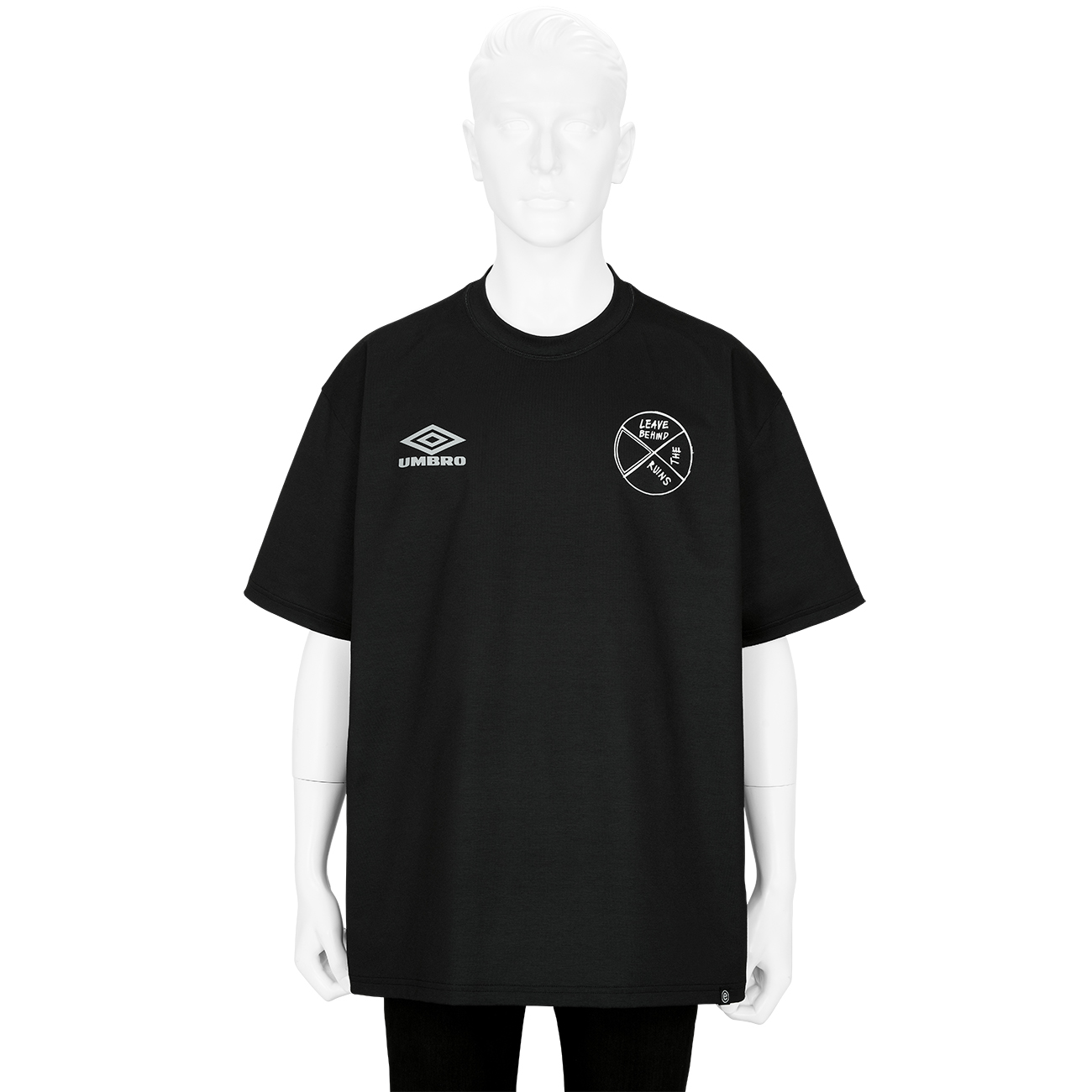 THE PROOF T-SHIRT [ Peter De Potter ] BLACK - UMBRO×Peter De
