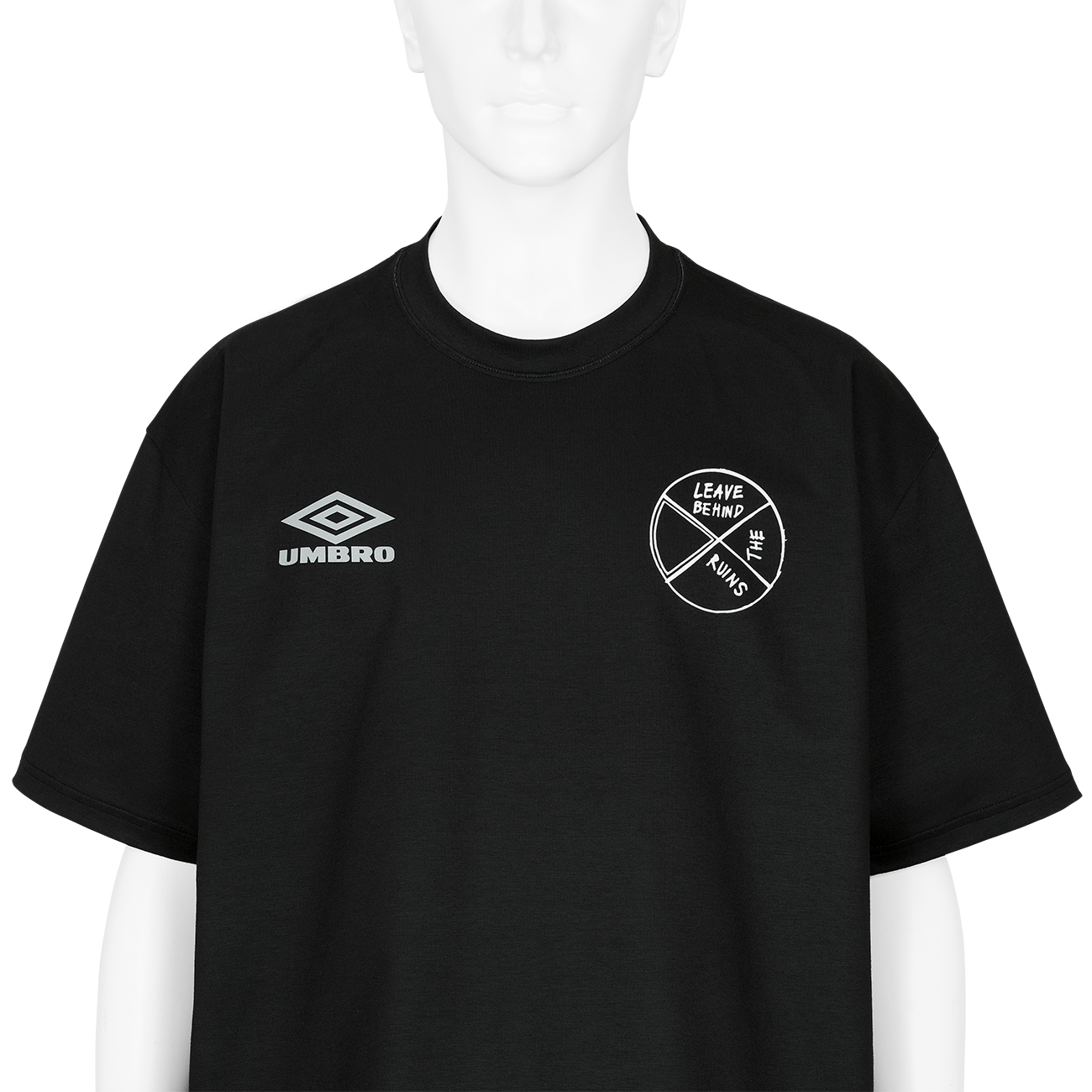THE PROOF T-SHIRT [ Peter De Potter ] BLACK - UMBRO×Peter De