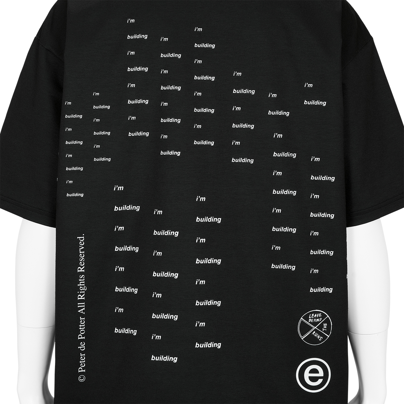 THE PROOF T-SHIRT [ Peter De Potter ] BLACK - UMBRO×Peter De