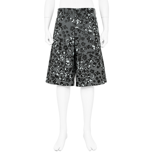 FLOWER PRINT SHORTS GREY