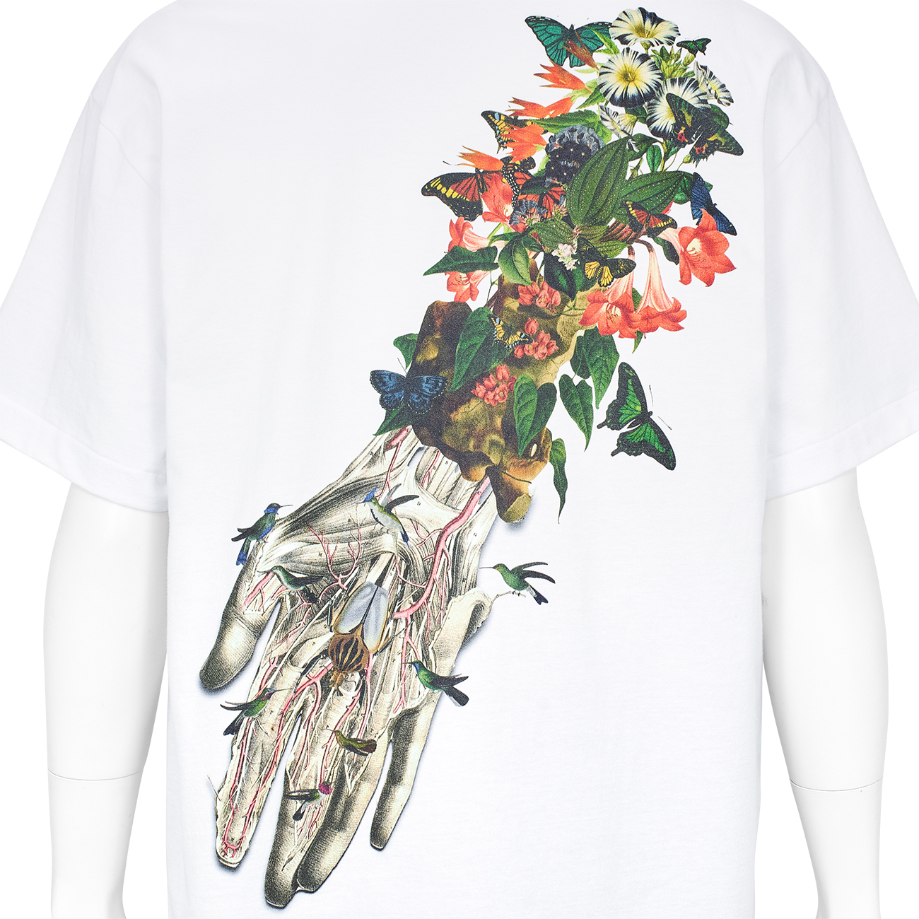 T-SHIRT [ FLOWER HAND ] WHITE