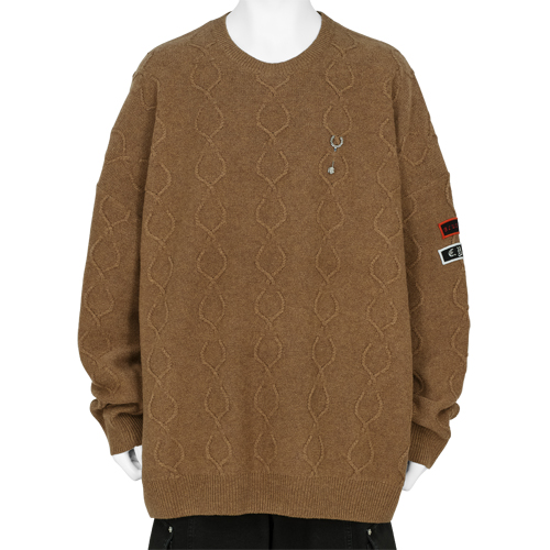 OVERSIZED KNIT BROWN