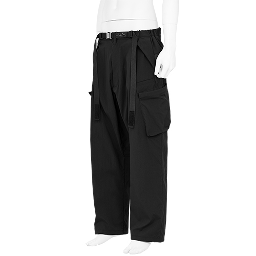 P55-M NYLON STRETCH CARGO TROUSER BLACK