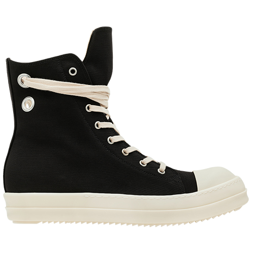 HI CUT SNEAKERS WITH EYELET BLACK