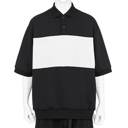 VENTILATION POCKET POLO BLACK