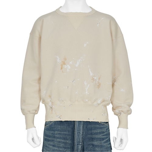 PAINT SWEAT SHIRT IVORY