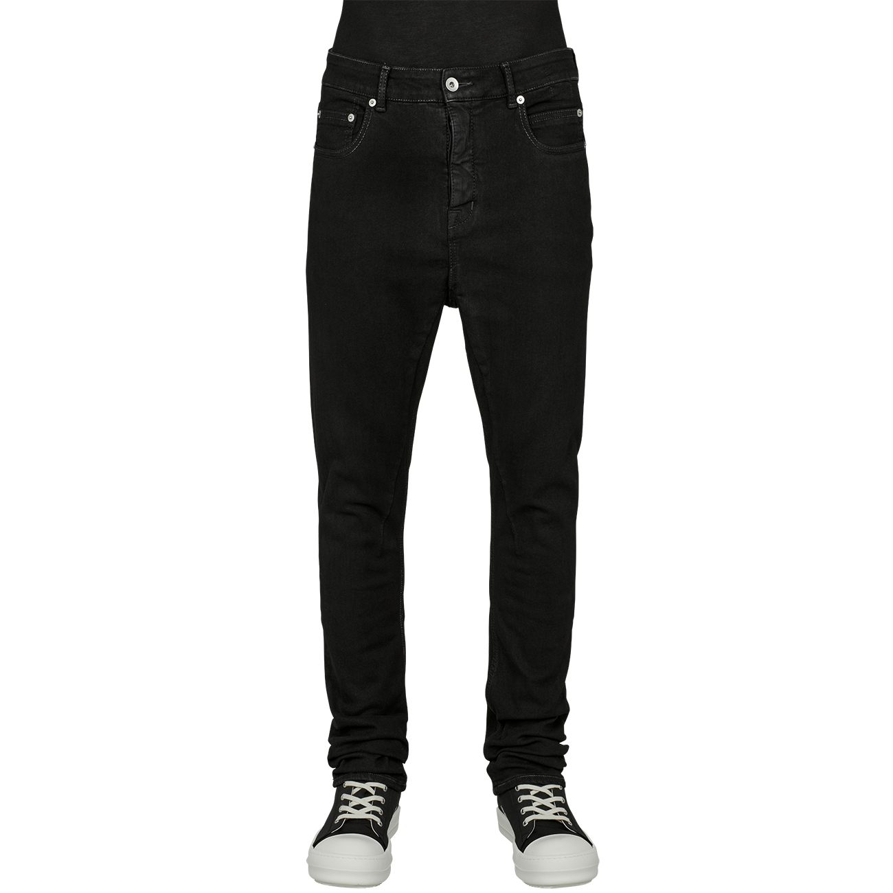 DRKSHDW ダークシャドウ 14AW PANTALONE DENIM パンタロンドローストリング デニムパンツ ブラック DU14F4374/SBI