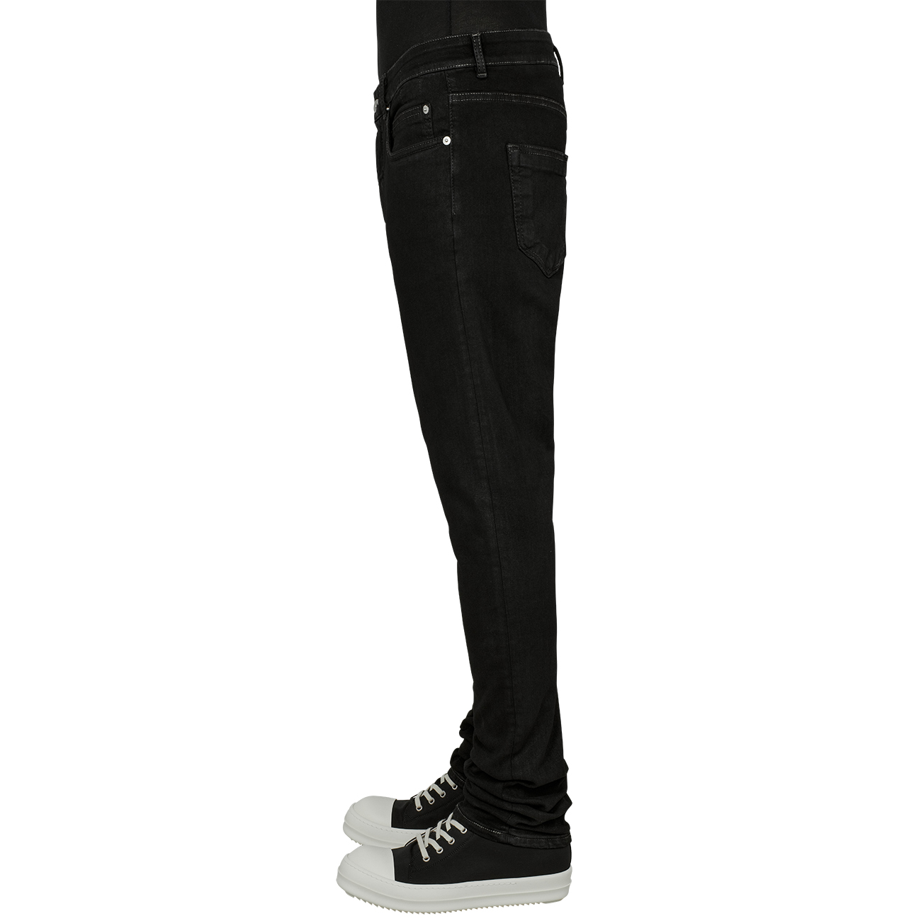 DETROIT CUT DENIM BLACK - RICK OWENS DRKSHDW (リック オウエンス