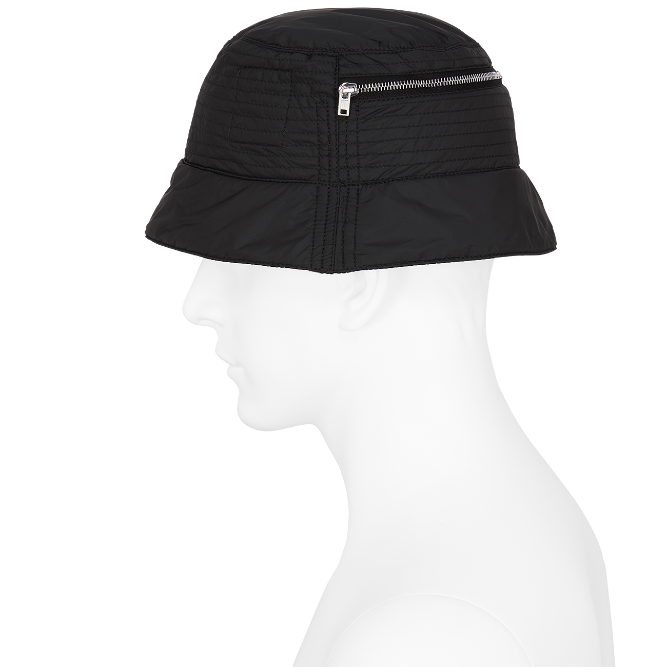 BUCKET HAT WITH ZIP BLACK - RICK OWENS DRKSHDW (リック オウエンス 