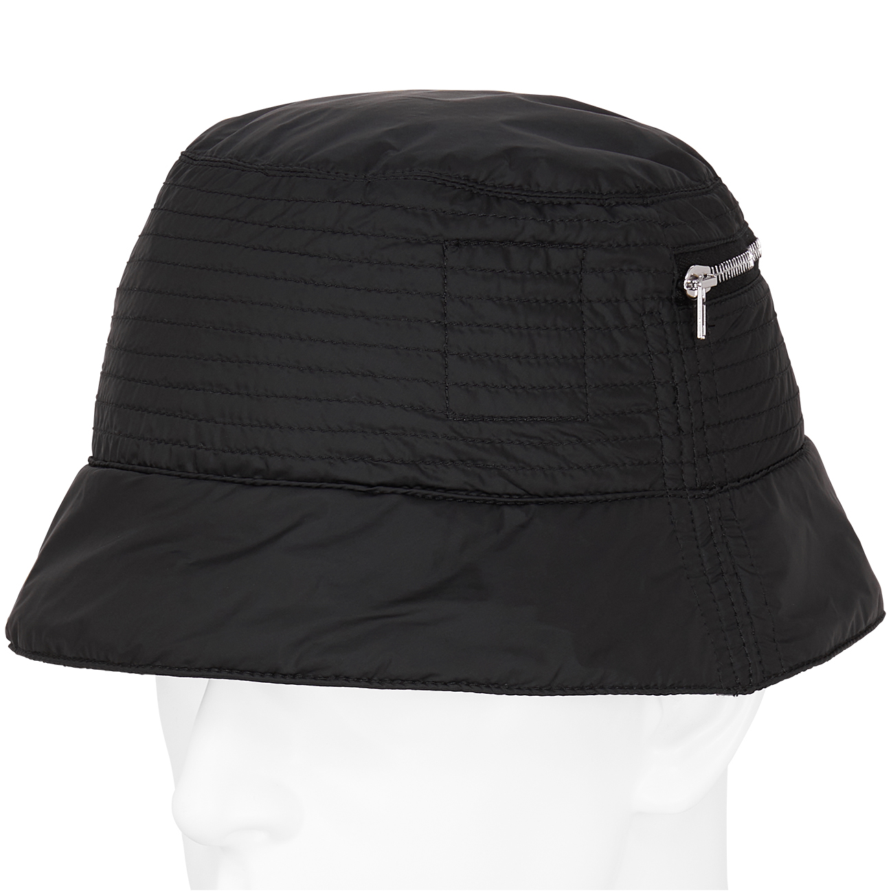 BUCKET HAT WITH ZIP BLACK - RICK OWENS DRKSHDW (リック オウエンス