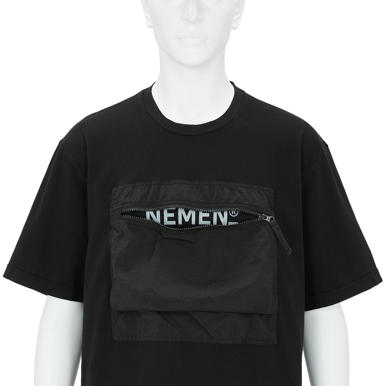 NEMEN (ネメン) - KEL CHEST POCKET T-SHIRT BLACKの詳細画像4