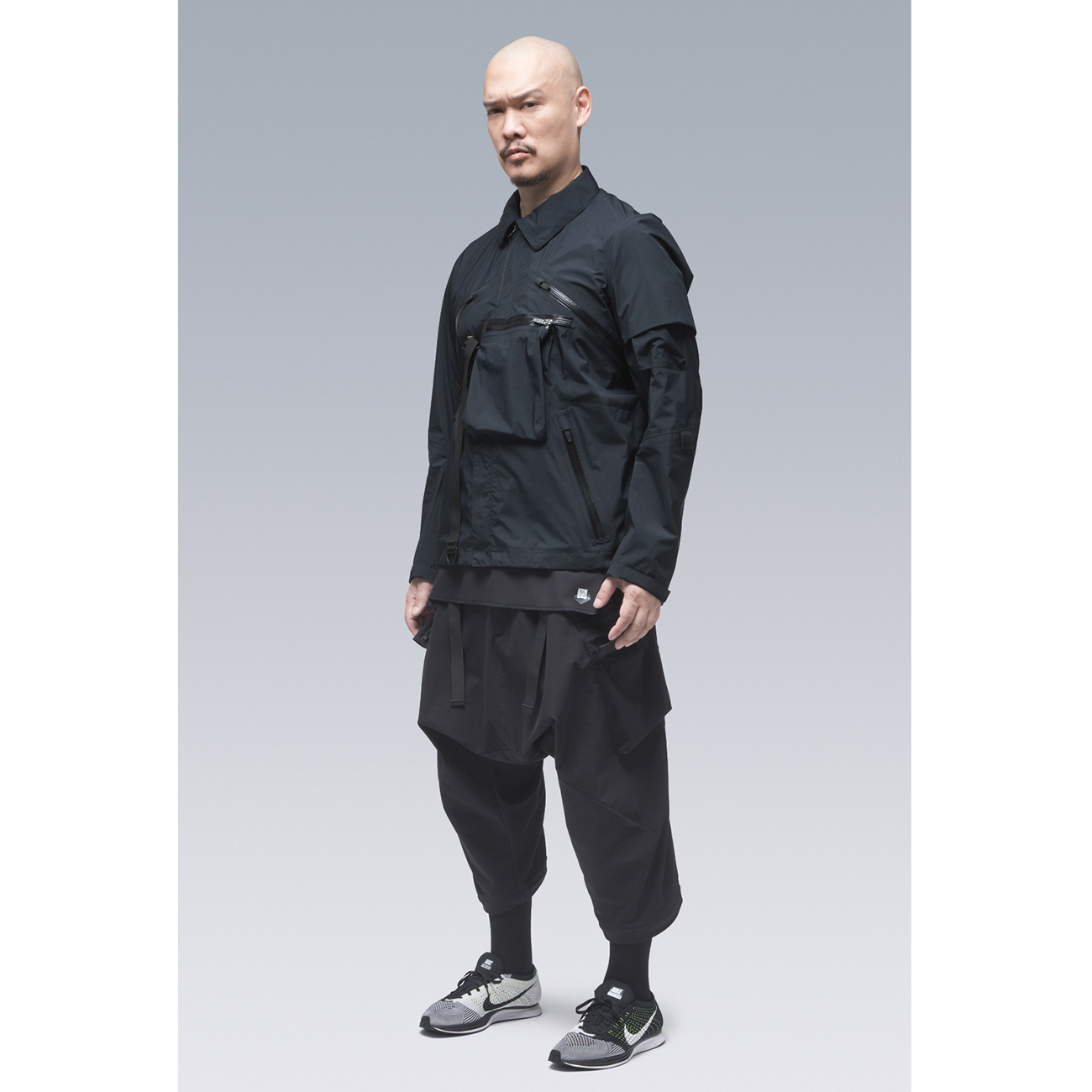 P30A-DS SCHOELLER DRYSKIN ULTRAWIDE CARGO TROUSERS BLACK