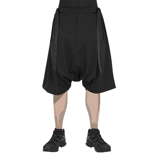 SP28-DS SCHOELLER DRYSKIN ULTRAWIDE SHORTS BLACK