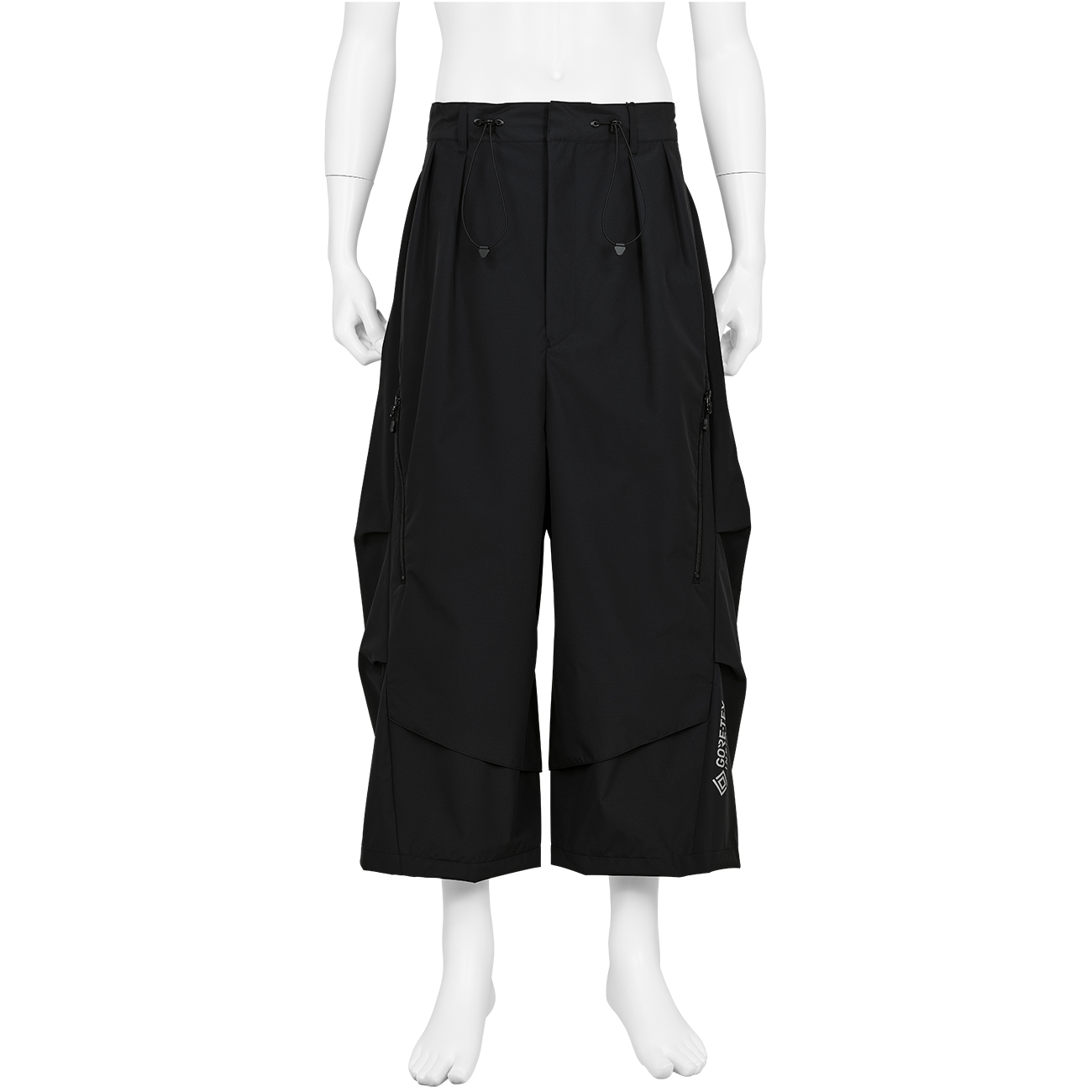 GORE-TEX INFINIUM CROPPED FISHING TROUSERS BLACK - D-VEC×ALMOSTBLACK  (ディーベック×オールモストブラック) - ボトムス・パンツ BLACK - ELIMINATOR (エリミネイター) オンラインショップ