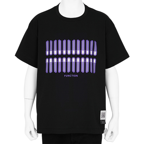 PHOSPHORESCENCE T-SHIRT BLACK×PURPLE