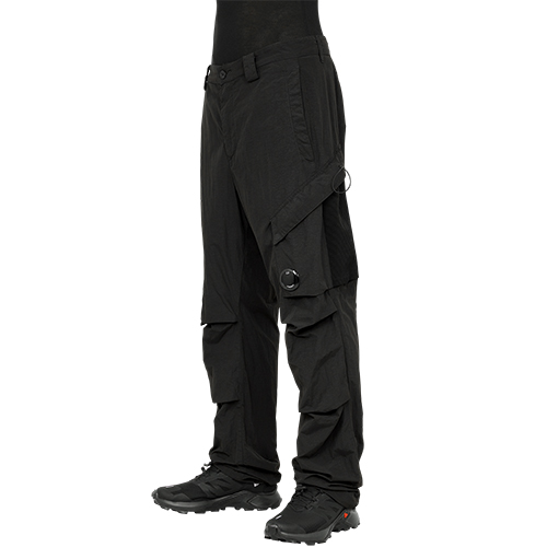 FLATT NYLON PANTS BLACK