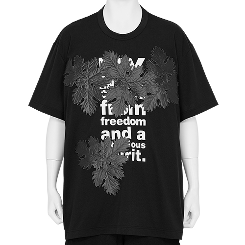 LEAF TEE SHIRT BLACK