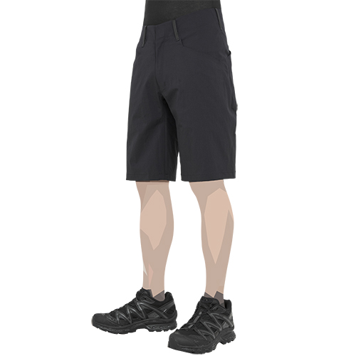 VORONOI LT SHORTS BLACK