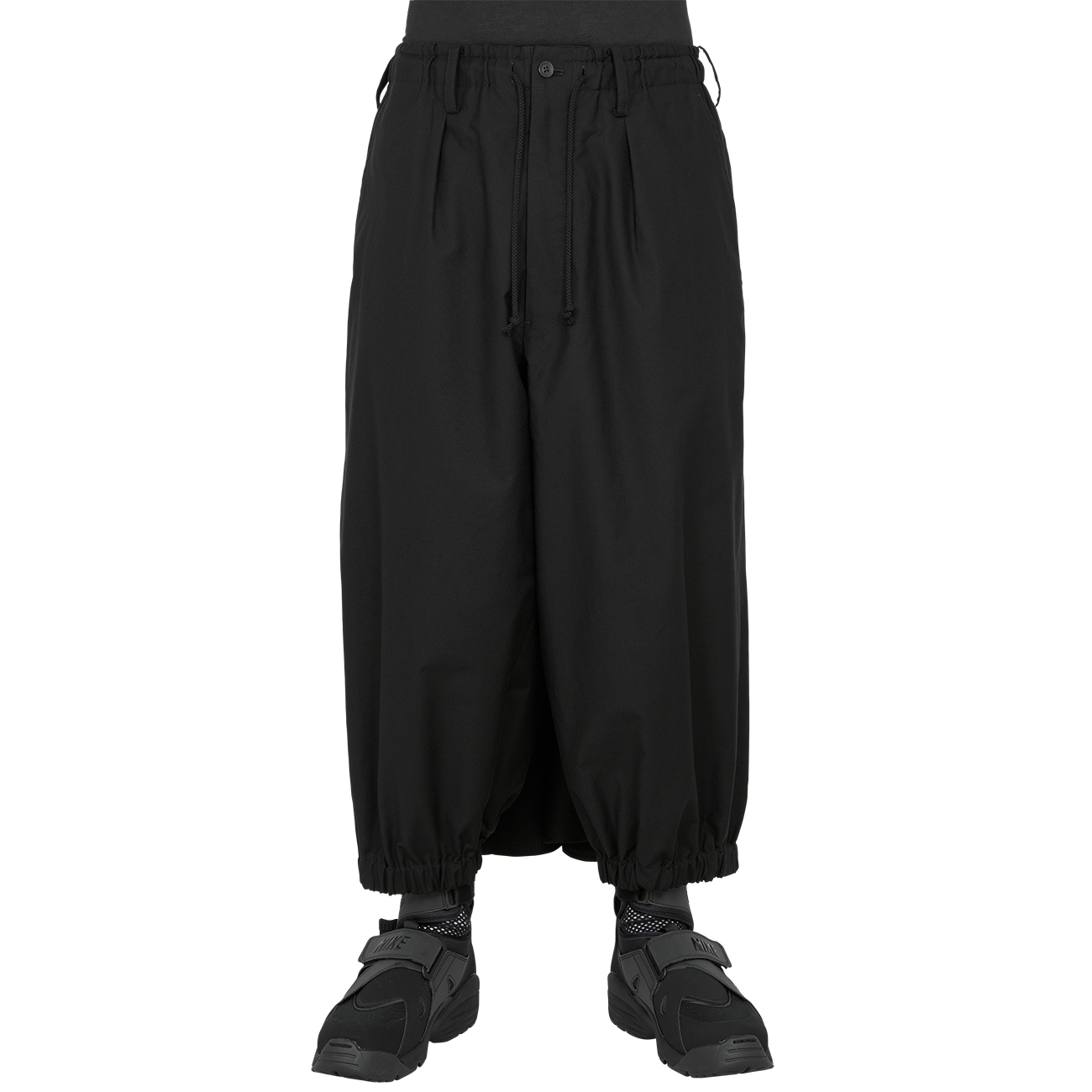 CROW PANTS BLACK - Yohji Yamamoto POUR HOMME (ヨウジ ヤマモト 