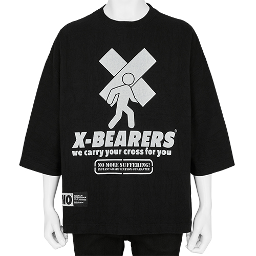 BRICK T-SHIRT [ X-BEARERS ] BLACK