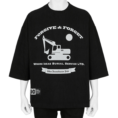 BRICK T-SHIRT [ FORGIVE&FORGET ] BLACK