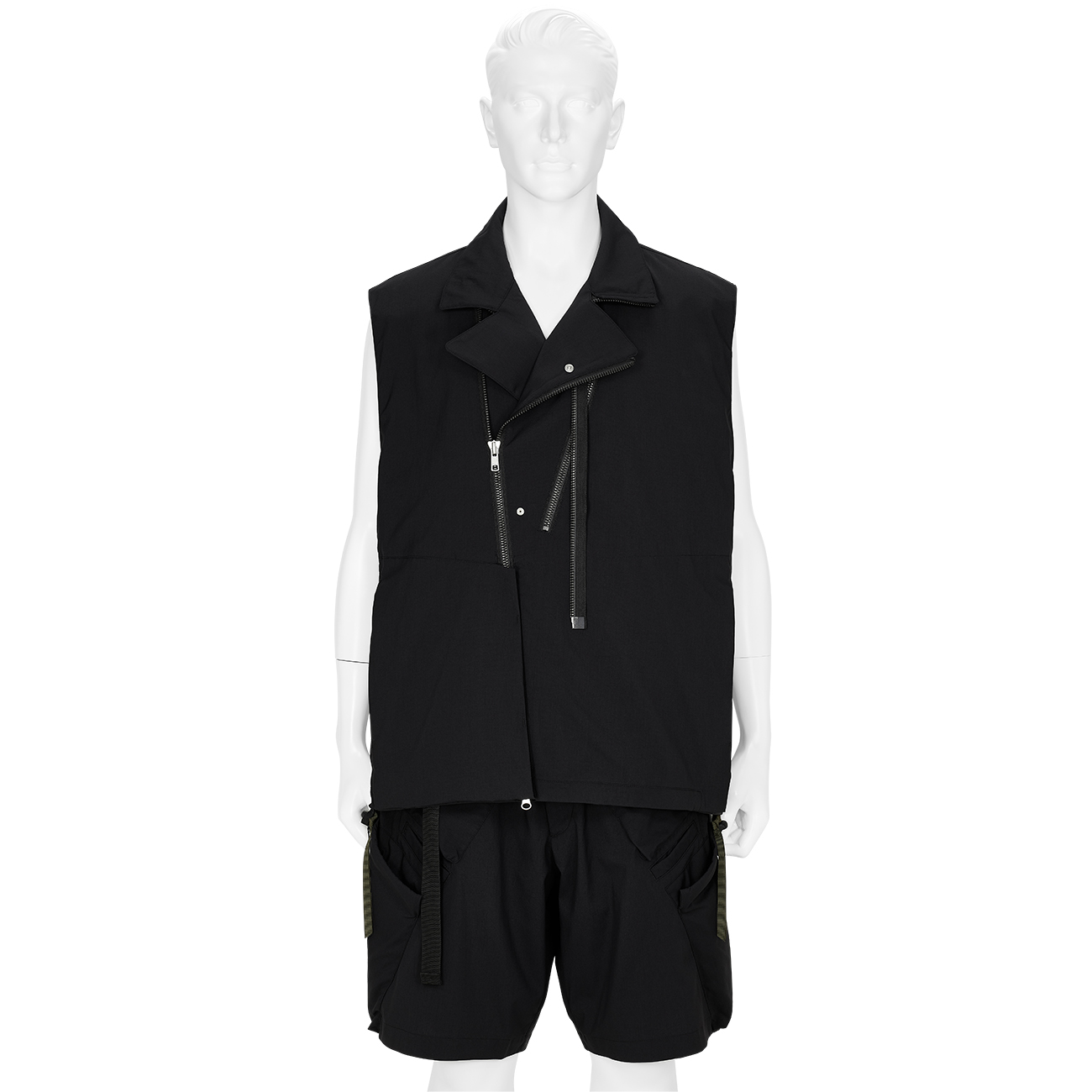 V68-M NYLON STRETCH RIDER VEST BLACK - ACRONYM (アクロニウム