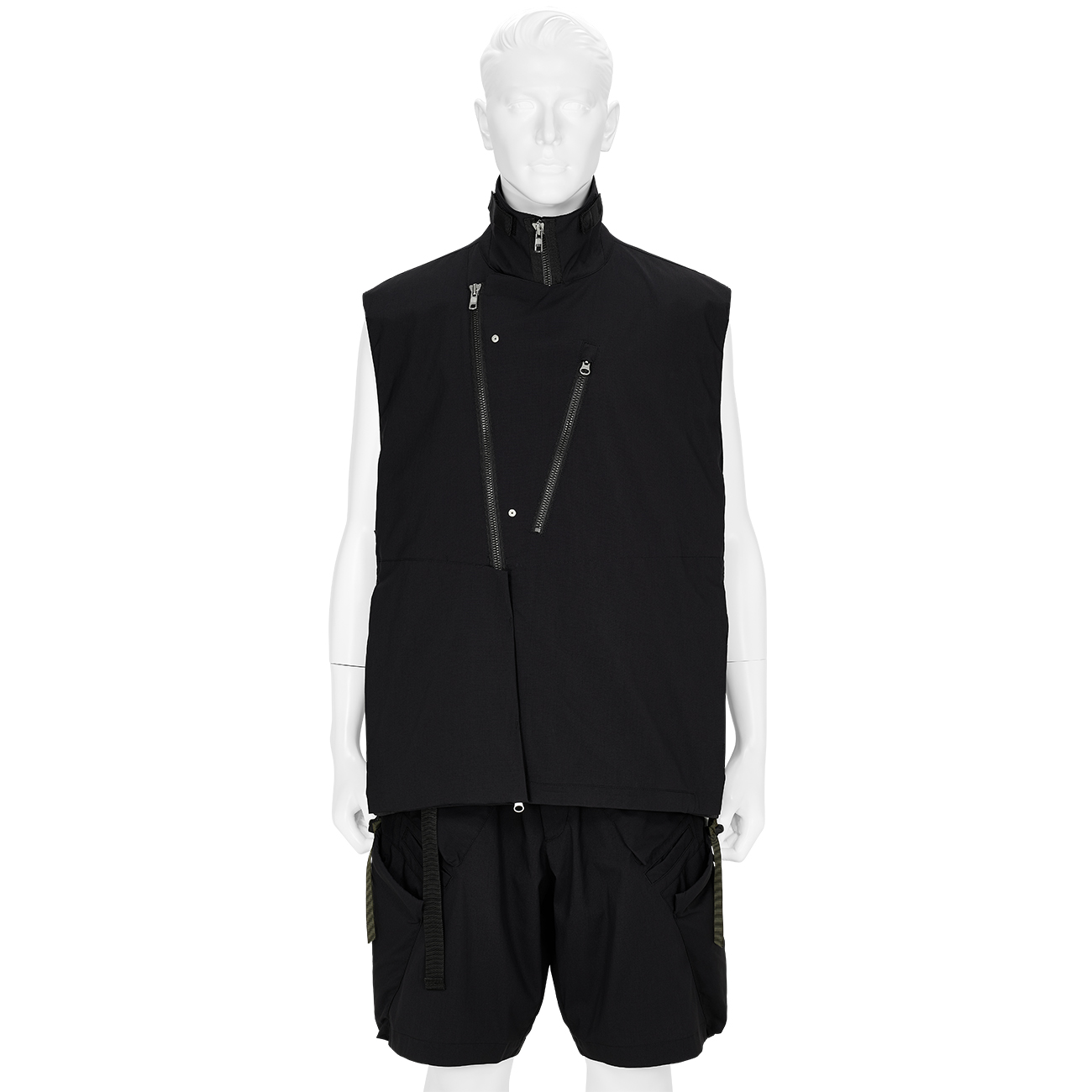 V68-M NYLON STRETCH RIDER VEST BLACK - ACRONYM (アクロニウム