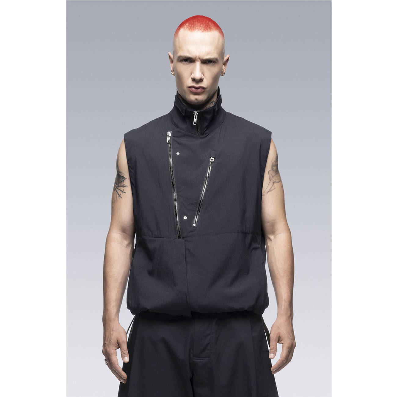 V68-M NYLON STRETCH RIDER VEST BLACK - ACRONYM (アクロニウム