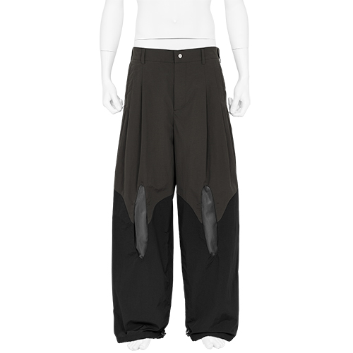 APERTURE TRACK PANTS BROWN BLACK