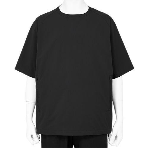 RAGLAN SLEEVE T-SHIRT WITH 2 POCKETS BLACK