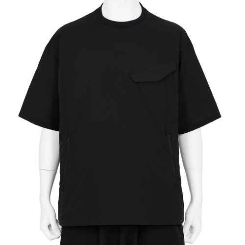 CHEST FLAP POCKET T-SHIRT BLACK