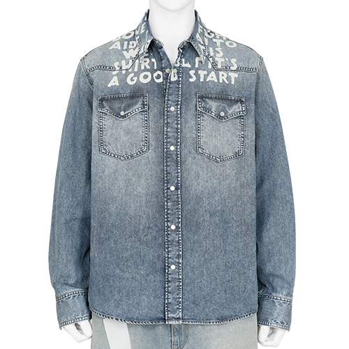 DENIM WESTERN SHIRT LIGHT BLUE