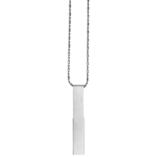 USB PENDANT ( HAIRLINE ) SILVER